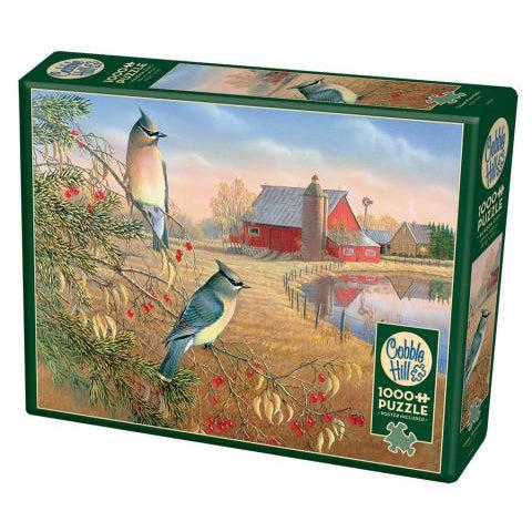 Cedar Waxwings Puzzle-Jigsaw Puzzles-Balderson Village Cheese Store