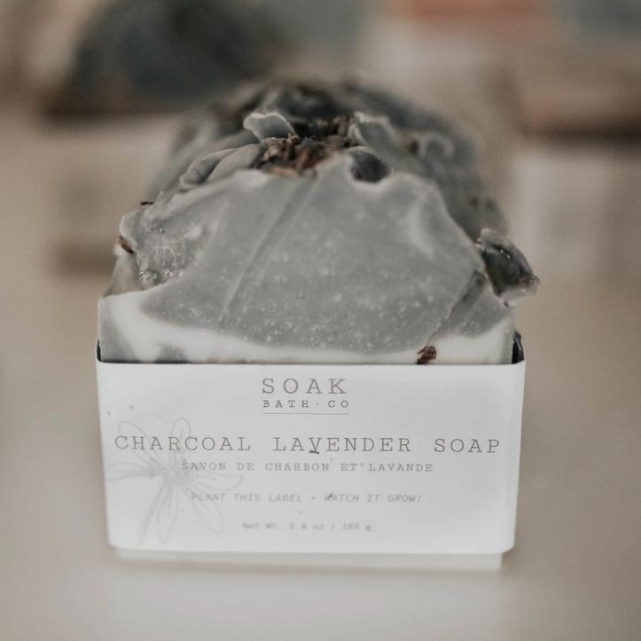 Charcoal Lavender Soap Bar-Bar Soap-Balderson Village Cheese Store