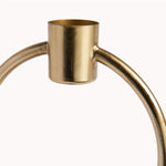 Circle Candle Holder - Gold-Coffee-Balderson Village Cheese Store