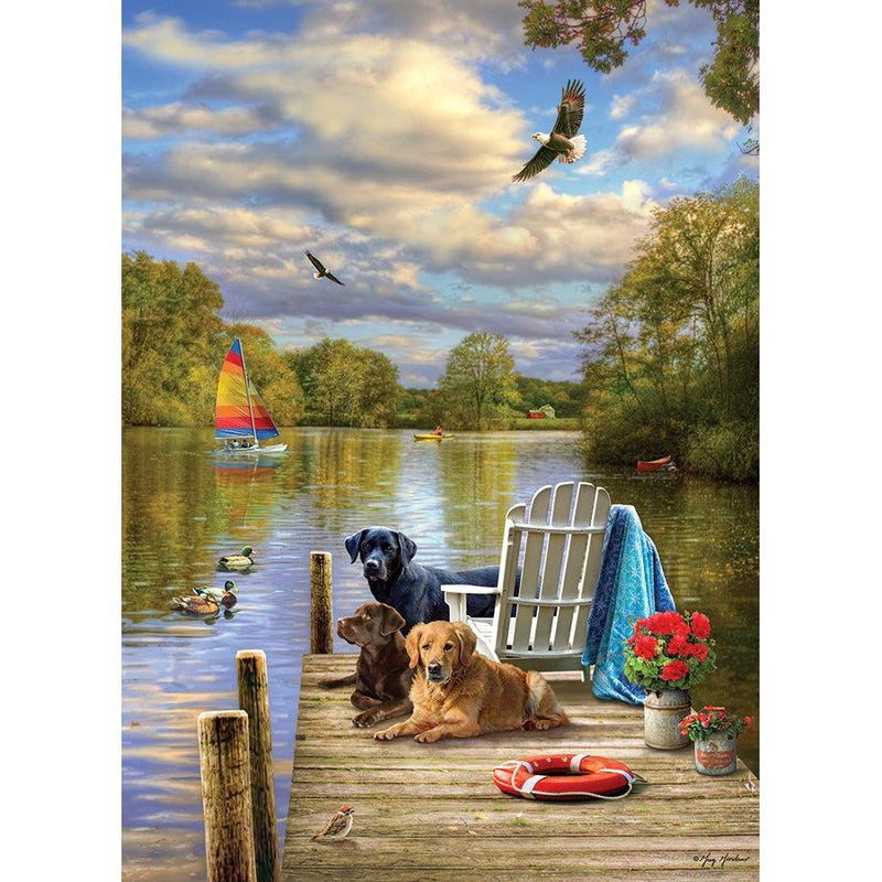 Dog Day Afternoon Puzzle-Jigsaw Puzzles-Balderson Village Cheese Store