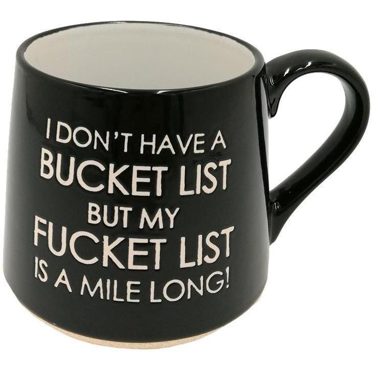 Fat Bottom Mug - Bucket List-Mug-Balderson Village Cheese Store