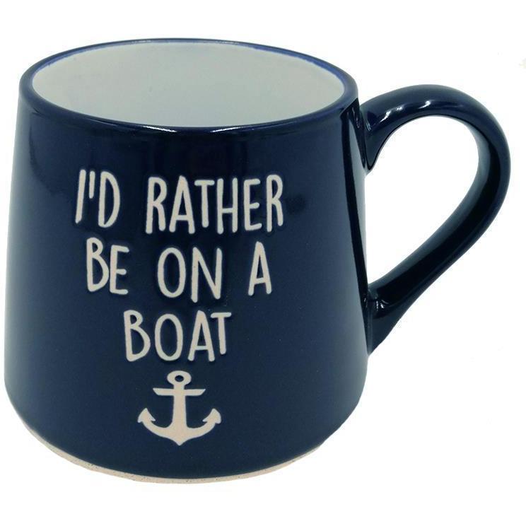 Fat Bottom Mug - I'd Rather Be On A Boat-Mug-Balderson Village Cheese Store