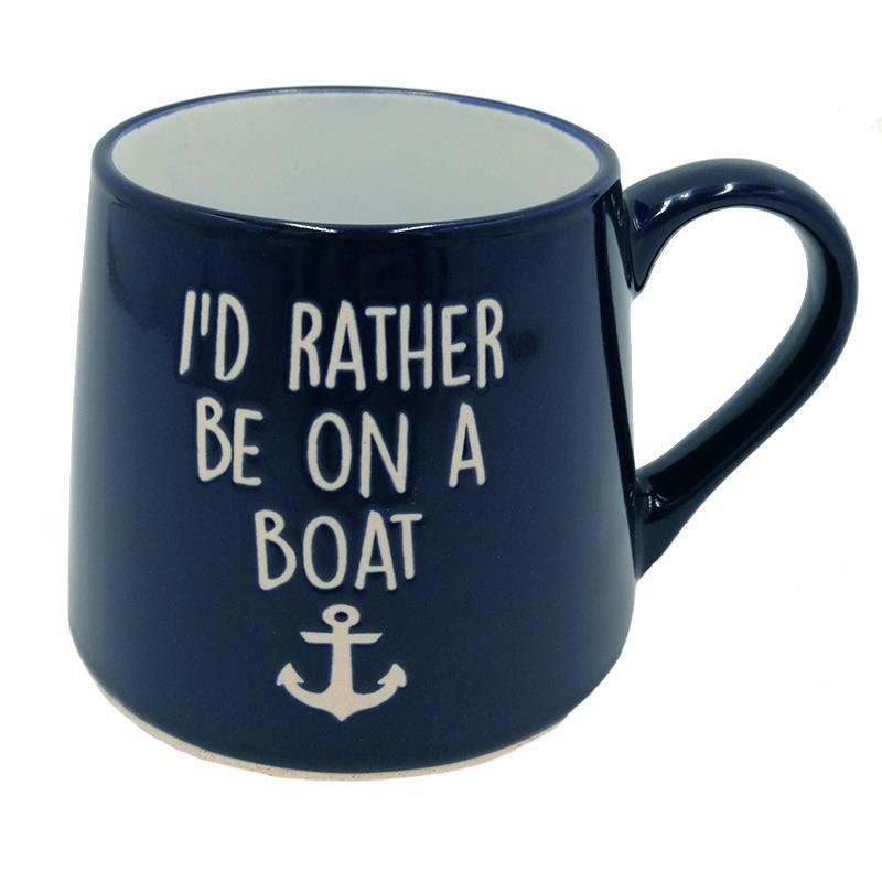 Fat Bottom Mug - I'd Rather Be On A Boat-Mug-Balderson Village Cheese Store