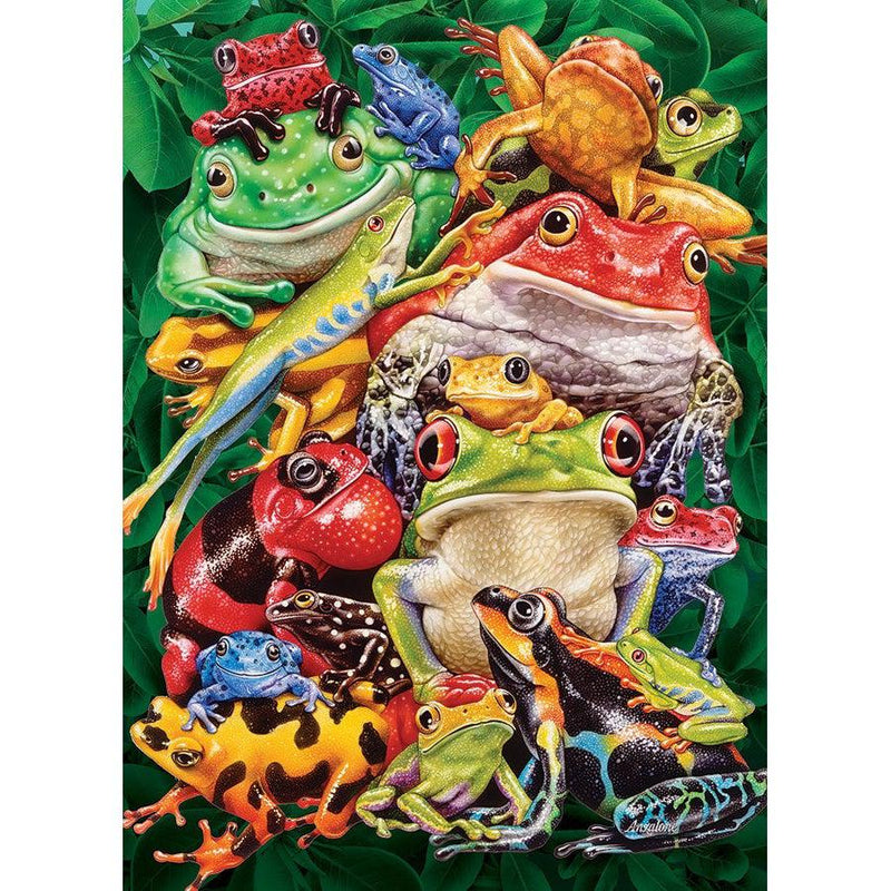 Frog Business Puzzle-Jigsaw Puzzles-Balderson Village Cheese Store