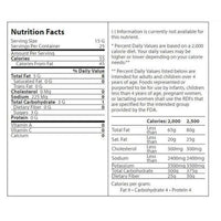 Nutrition Facts label for Garlic Expressions Classic Vinaigrette, showing calories, fat, sodium, and other values.