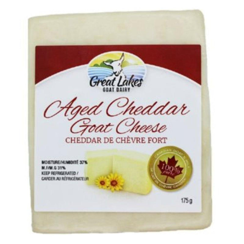 Great Lakes Aged Cheddar Goat Cheese-Goat Cheese-Balderson Village Cheese Store