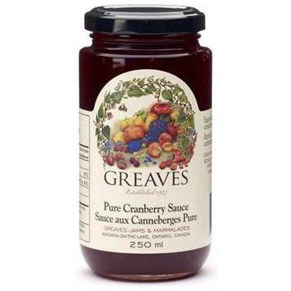 Greaves Cranberry Sauce-Jam-Balderson Village Cheese Store