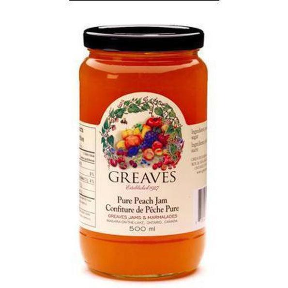 Greaves Peach Jam-Jam-Balderson Village Cheese Store