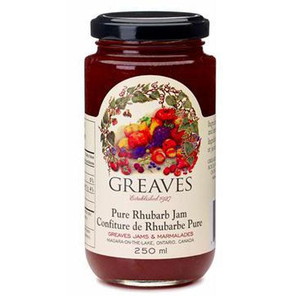 Greaves Rhubarb Spread-Jam-Balderson Village Cheese Store