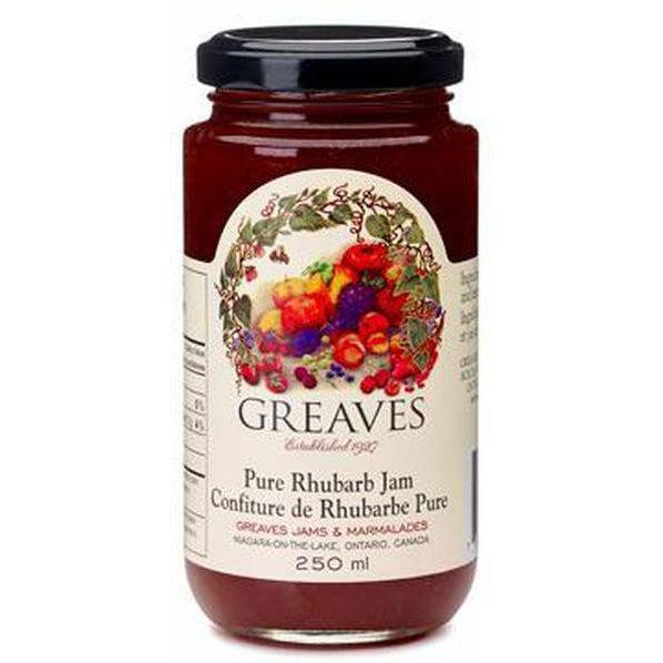 Greaves Rhubarb Spread-Jam-Balderson Village Cheese Store