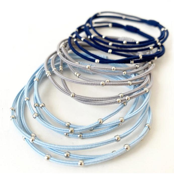 Hair Elastics - Blue Mix-Apparel & Accessories-Balderson Village Cheese Store