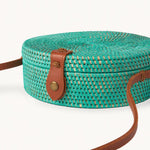 Hand Woven Bali Bag - Teal-Tote Bag-Balderson Village Cheese Store