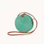 Hand Woven Bali Bag - Teal-Tote Bag-Balderson Village Cheese Store