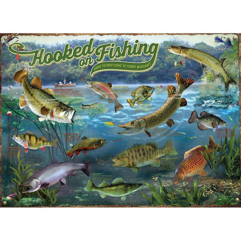 Hooked on Fishing Puzzle-Jigsaw Puzzles-Balderson Village Cheese Store
