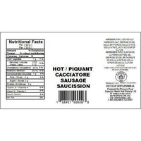 Hot Cacciatore Sausage-Sausage-Balderson Village Cheese Store