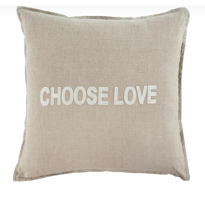 Indaba Choose Love Pillow-For the Home-Balderson Village Cheese Store