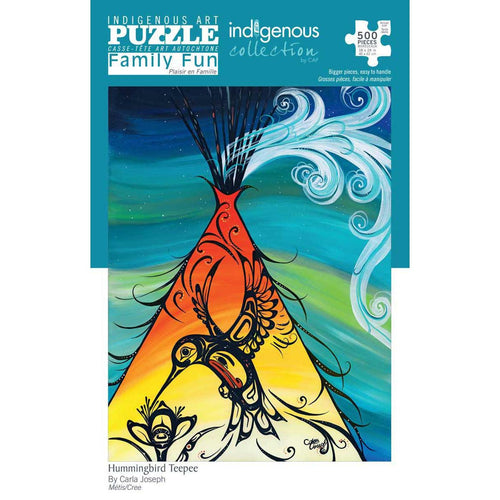 Indigenous Collections - Hummingbird Teepee Puzzle-Puzzles-Balderson Village Cheese Store