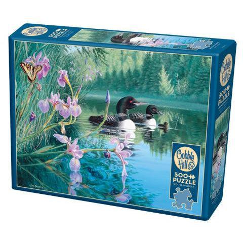 Iris Cove Loons Puzzle-Jigsaw Puzzles-Balderson Village Cheese Store