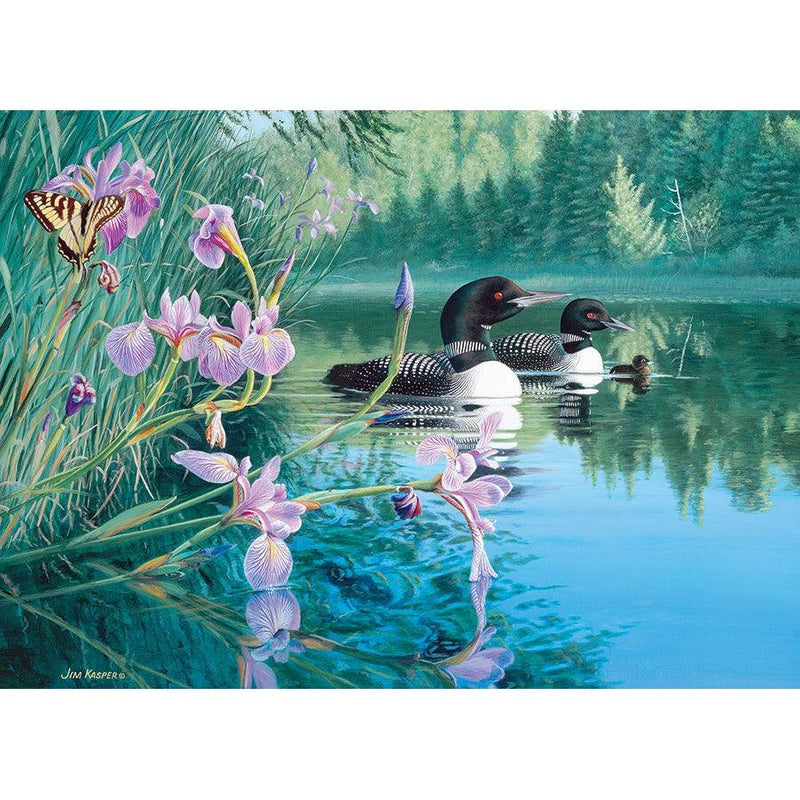 Iris Cove Loons Puzzle-Jigsaw Puzzles-Balderson Village Cheese Store