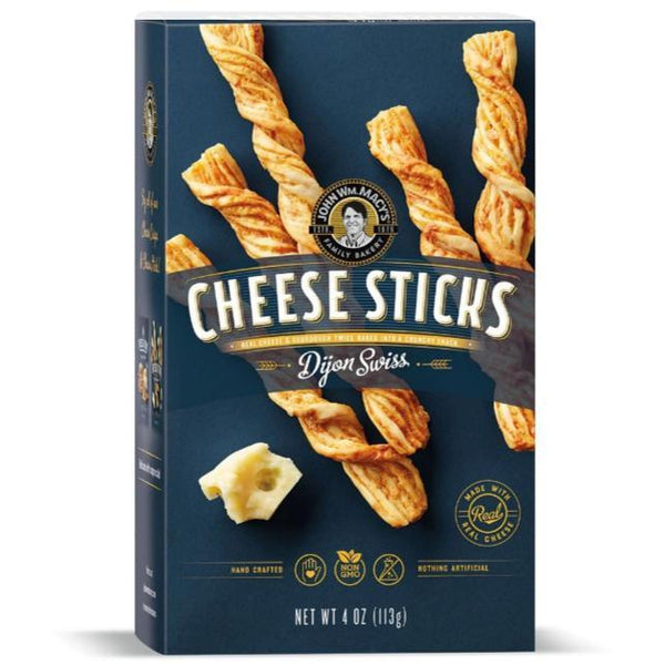 John Wm. Macy's Dijon Twist Cheese Sticks-Chips & Snacks-Balderson Village Cheese