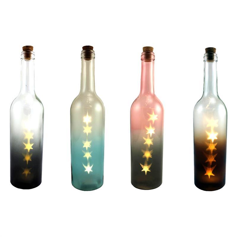 LED Ombre Bottles-Lantern-Balderson Village Cheese