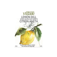Village Gourmet Lemon Dill Dip Mix packet with watercolor lemon and dill sprig design.