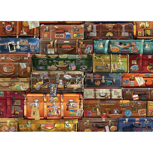 Luggage Puzzle-Jigsaw Puzzles-Balderson Village Cheese Store