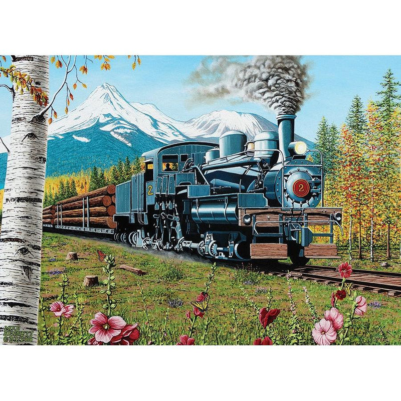 Lumbering Along Puzzle-Jigsaw Puzzles-Balderson Village Cheese Store
