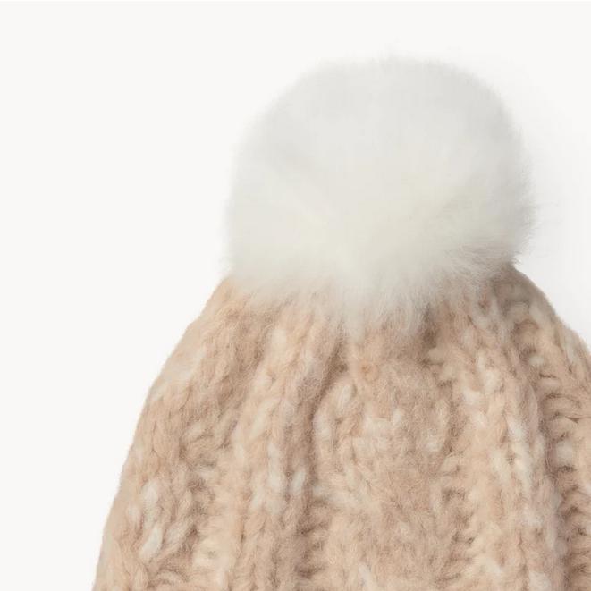 Luxe Hand-Knit Pom Hat-Apparel & Accessories-Balderson Village Cheese Store