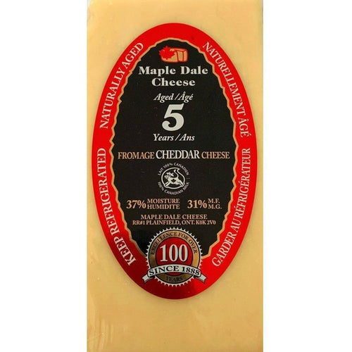 Maple Dale 5 Year Old Cheddar-Cheddar Cheese-Balderson Village Cheese Store