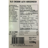 Maple Dale Old Cheddar w/Horseradish-Cheddar Cheese-Balderson Village Cheese Store
