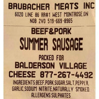 Mennonite Beef & Pork Summer Sausage-Sausage-Balderson Village Cheese Store