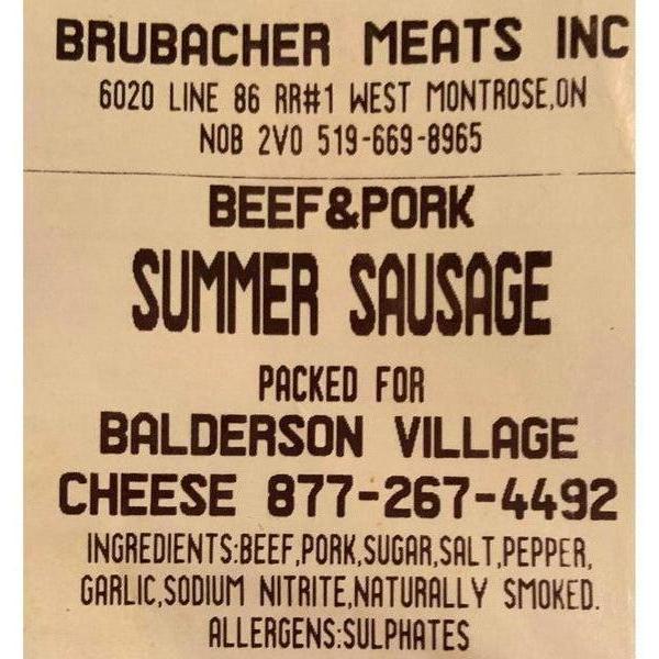 Mennonite Beef & Pork Summer Sausage-Sausage-Balderson Village Cheese Store