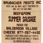 Mennonite Beef & Pork Summer Sausage-Sausage-Balderson Village Cheese Store