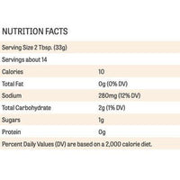 Nutrition Facts label for Mrs. Renfro's Habanero Hot Salsa, showing 10 calories per serving.