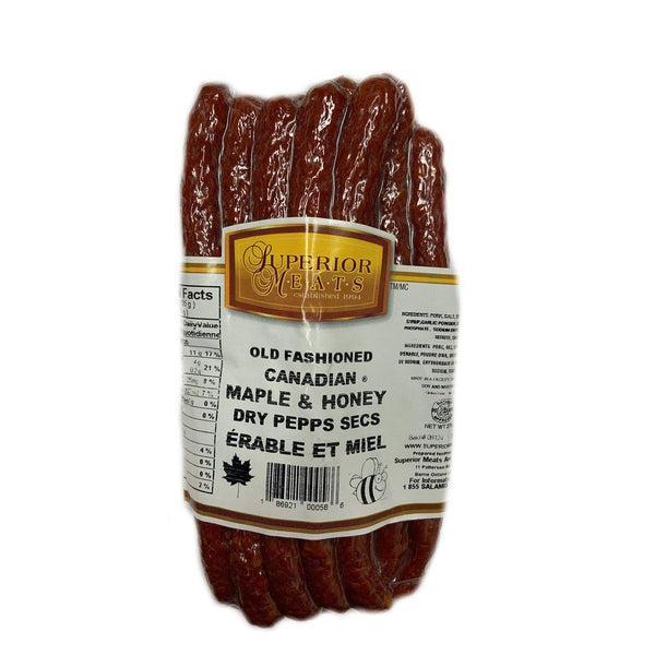 Old Fashioned Canadian Maple & Honey Mini Pepperettes-Pepperettes-Balderson Village Cheese Store