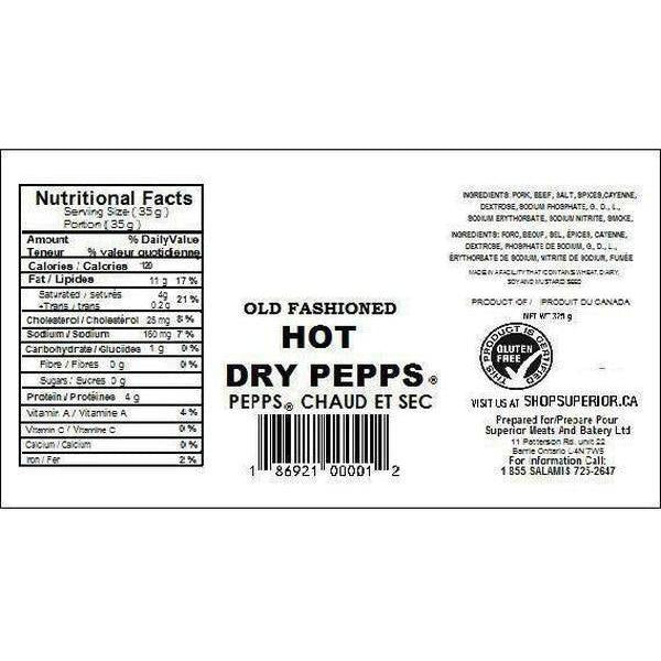 Old Fashioned Hot Mini Pepperettes-Pepperettes-Balderson Village Cheese Store