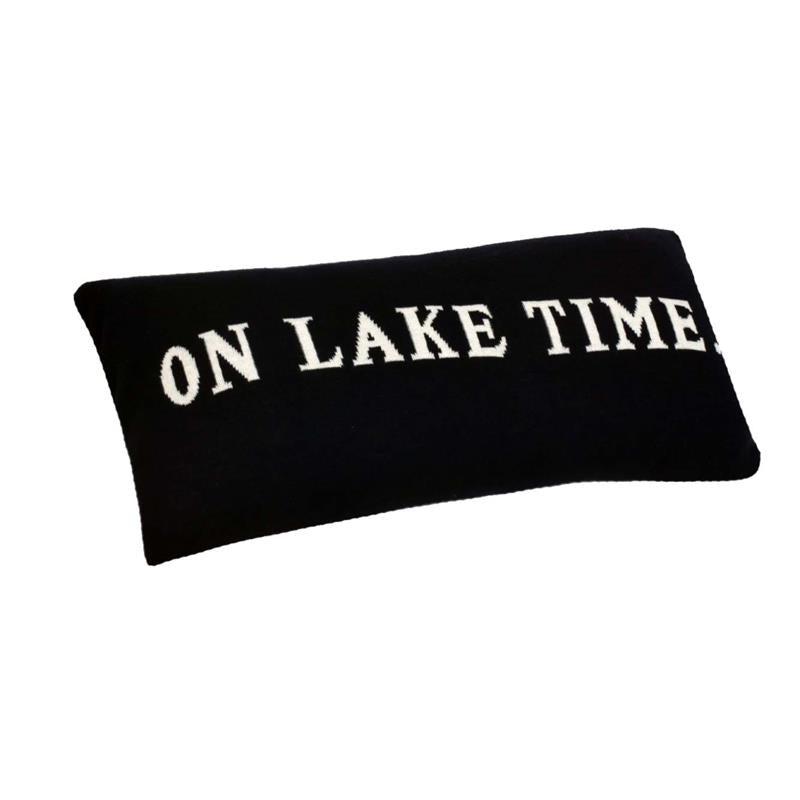 On Lake Time Knit Pillow-For the Home-Balderson Village Cheese Store