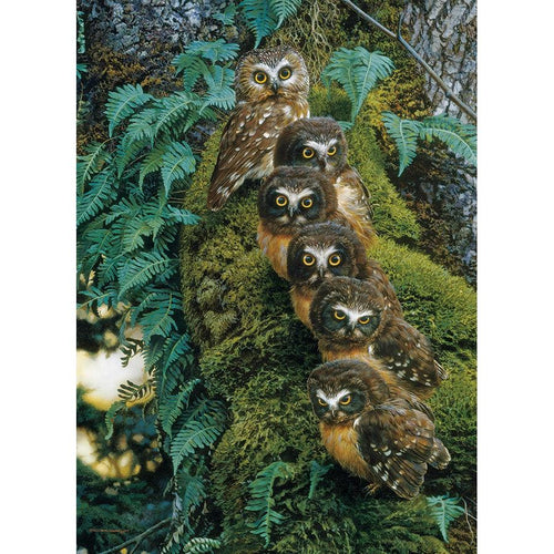 Owl Family Tree Puzzle-Jigsaw Puzzles-Balderson Village Cheese Store