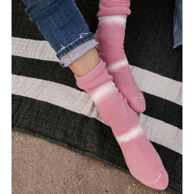 Pima Terry Tie Dye Socks - Pink-Socks-Balderson Village Cheese Store