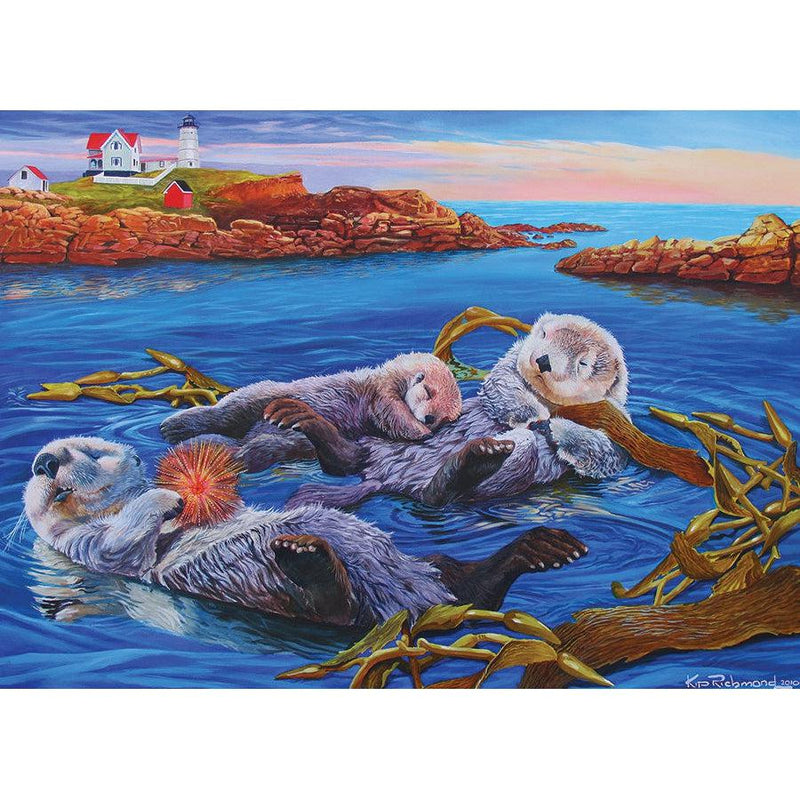 Sea Otter Family Puzzle-Jigsaw Puzzles-Balderson Village Cheese Store