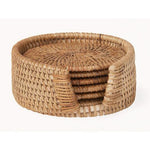 Set of 6 Pokoloko Rattan Coasters-Washer & Dryer Accessories-Balderson Village Cheese Store