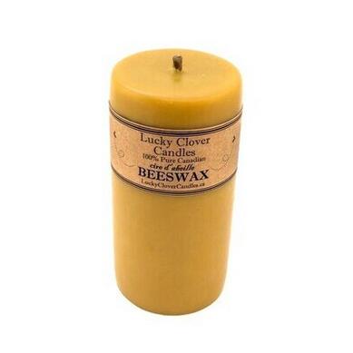 Smooth Beeswax Candle - 3" x 9"-Coffee-Balderson Village Cheese Store