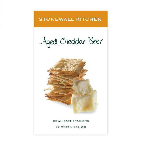 Stonewall Kitchen Aged Cheddar Beer Crackers-Crackers-Balderson Village Cheese Store