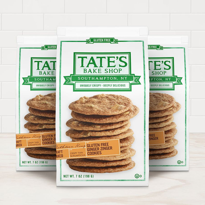 Tate's Gluten Free Ginger Zinger Cookies-Cookie-Balderson Village Cheese Store