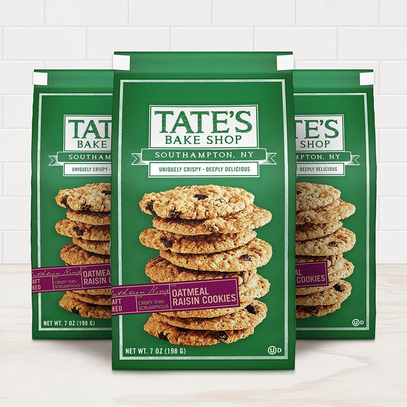 Tate's Oatmeal Raisin Cookies-Cookie-Balderson Village Cheese Store