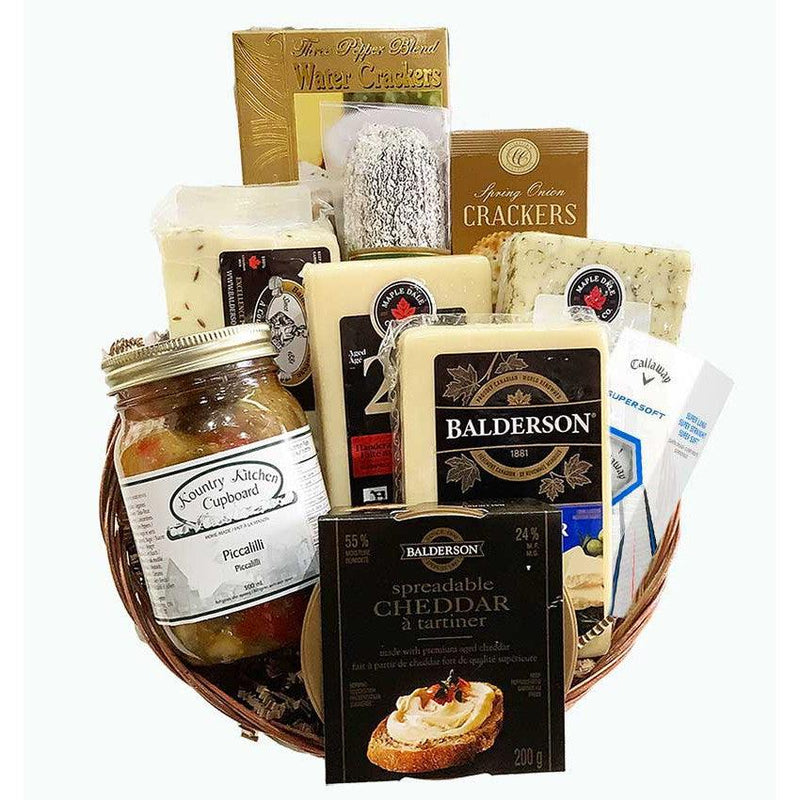 The Entertainer Golf Gift Basket-Gift Basket-Balderson Village Cheese