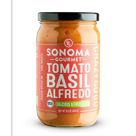Tomato Basil Alfredo Sauce-Pasta Sauce-Balderson Village Cheese Store