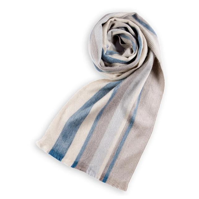 Two-Tone Alpaca Seamless Scarf - Desert Sky-Apparel & Accessories-Balderson Village Cheese Store