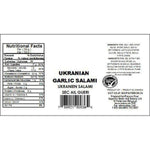 Ukrainian Garlic Salami 1/2 Chub-Salami-Balderson Village Cheese
